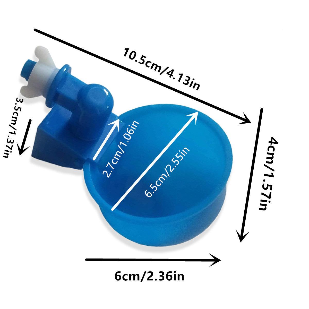 6pcs Chicken Drinking Bowl Poultry Waterer Feeder Automatic Drinking Cups Coop