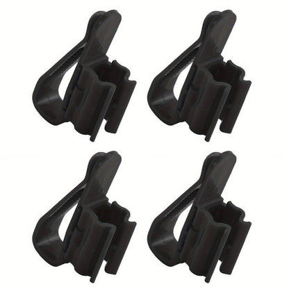 2/4/6PCS Aquarium Fish Tank Filtration Clip Water Tube Hose Clamp Holder Set - Black-2PCS