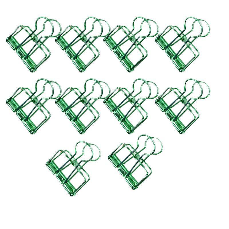 Solid Color Hollow Out Swallowtail Metal Binder Bookmark Clips Office Supplies - Gold