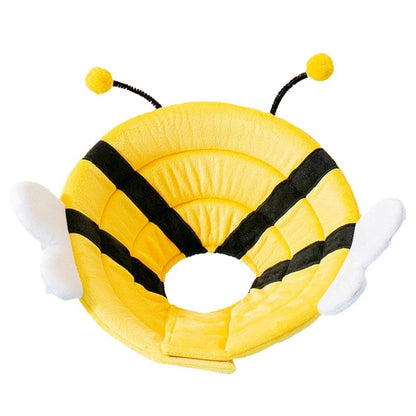 Elizabeth Circle Cat Sterilization Collar Anti-Licking Pet Scarf for Cat and Dog - Yellow Bee-L