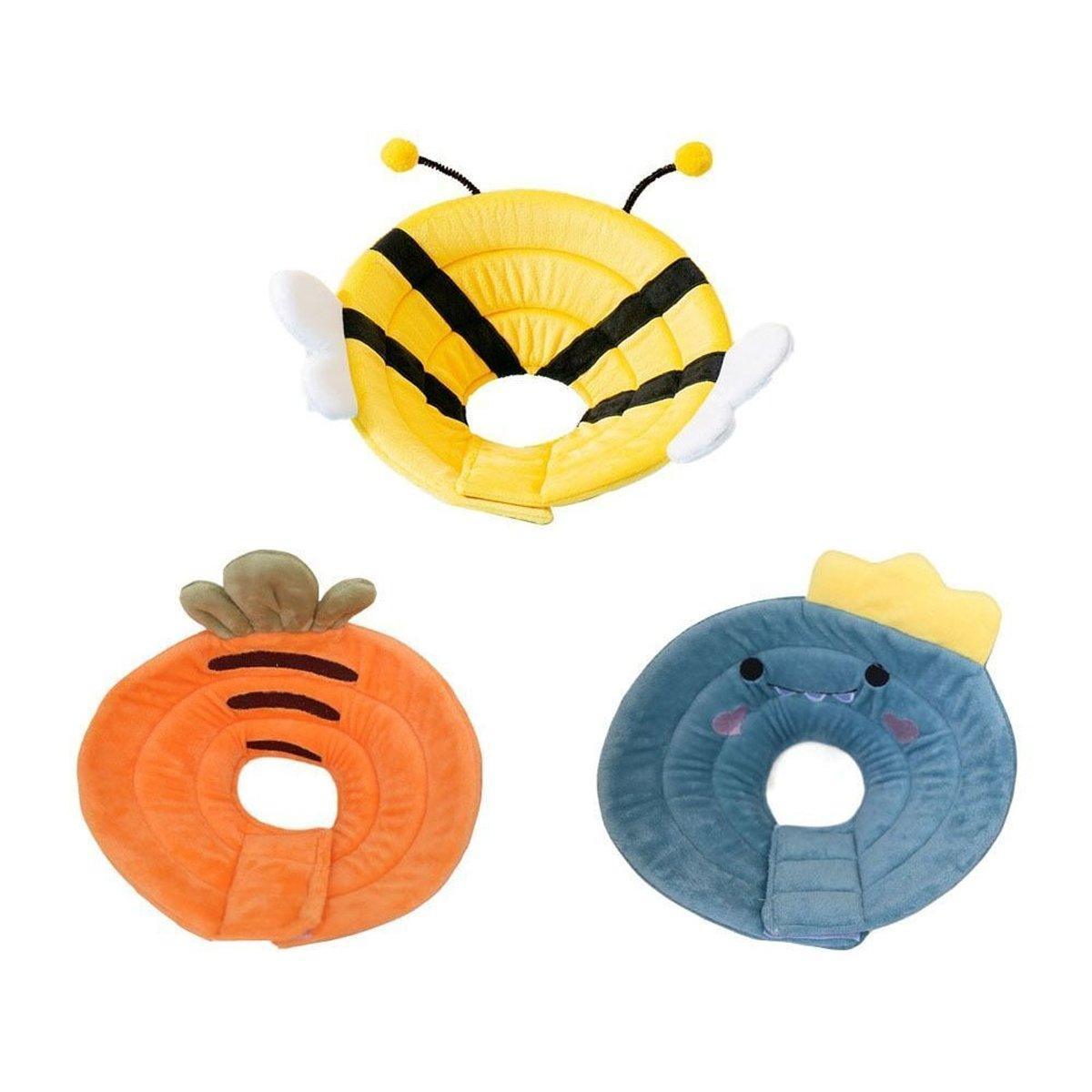 Elizabeth Circle Cat Sterilization Collar Anti-Licking Pet Scarf for Cat and Dog - Orange Carrot-S