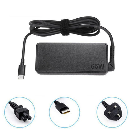 65W USB C Laptop Charger for Lenovo Dell HP ASUS ThinkPad Yoga Type C Adapter