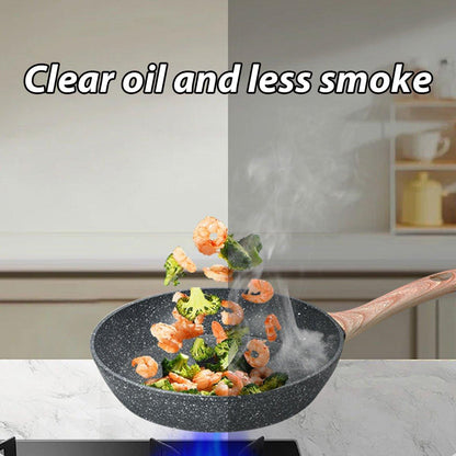 12pcs Nonstick Stone Coated Cookware Set with Frying Pans Steamer and Soup Pots