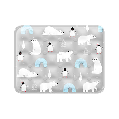 Cooling Ice Mat for Pets Summer Dog and Cat Cooling Pad Comfortable Pet Bed - Grey - 50x60cm