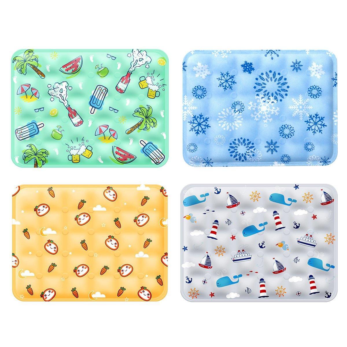 Cooling Ice Mat for Pets Summer Dog and Cat Cooling Pad Comfortable Pet Bed - Grey2 - 60x90cm