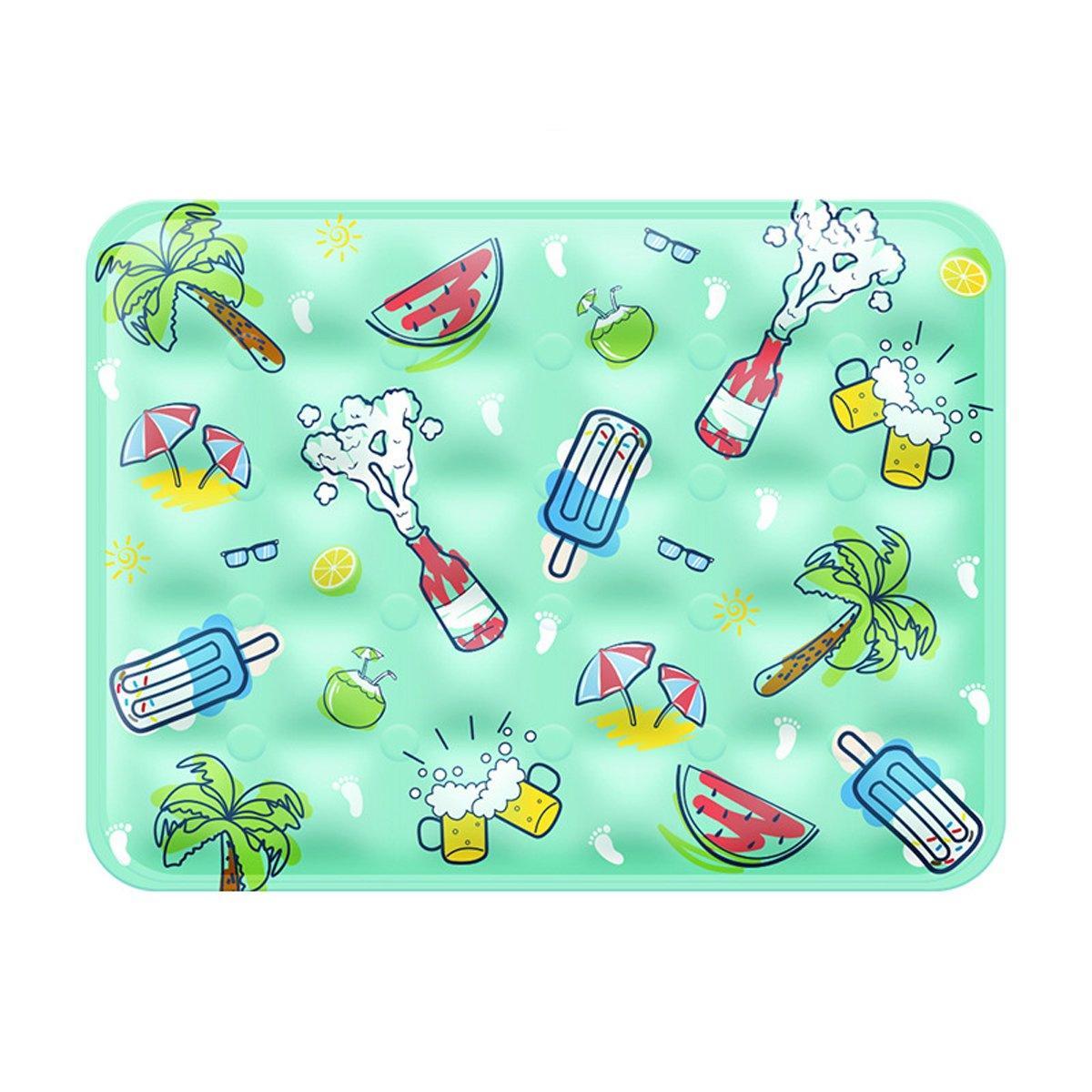 Cooling Ice Mat for Pets Summer Dog and Cat Cooling Pad Comfortable Pet Bed - Yellow - 60x90cm