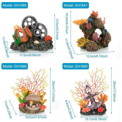 Aquarium Resin Coral Decorations for Fish Tank Marine Simulation Micro Landscape - GH0907