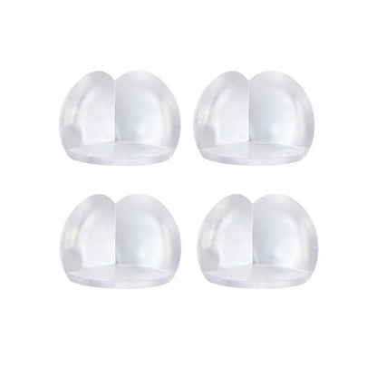 Transparent PVC Table Corner Guards Anti-Collision Protective Covers for Furniture - 4 PCS