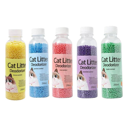 High Adsorption Cat Litter Deodorant Beads 250ml Long Lasting Odor Eliminator - Pink