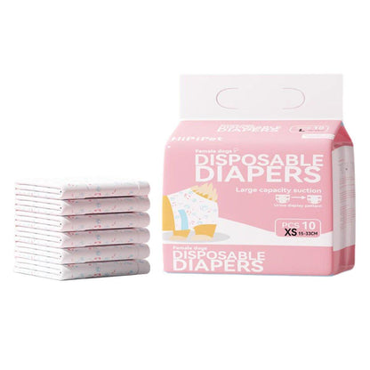 Dog Physiological Pants Pet Diaper Underwear for Hygiene and Incontinence Management - Female - M