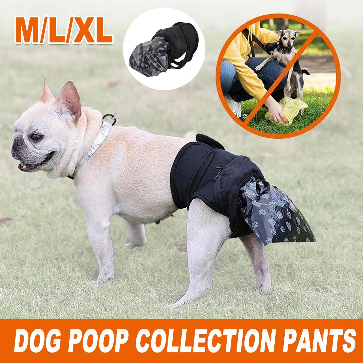 Dog Pet Portable Poop Collection Pants Outing Physiological Pants with Poop Bag - L