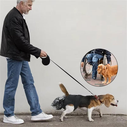 Dog Pet Portable Poop Collection Pants Outing Physiological Pants with Poop Bag - M