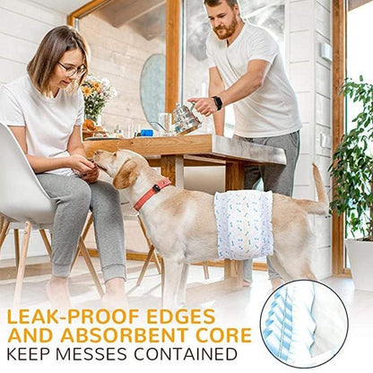Male Dog Diapers Physiological Pants for Dogs Leakproof Diaper Pants Male Pets - S-12PCS
