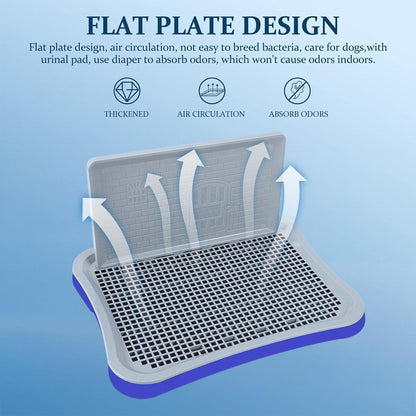 Pet Potty Training Pad Small And Medium-sized Dog Toilet Urinal Pee Tray - Blue