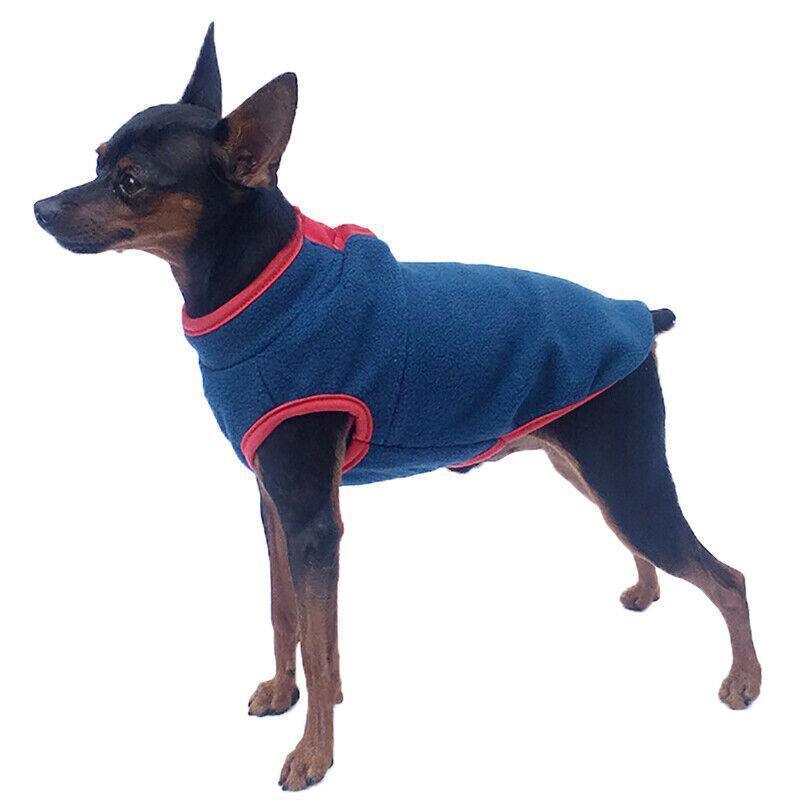M Pet Dog Puppy Winter Warm Fleece Jumper Vest Coat Jacket Apparel Clothes Outdoor - Pink