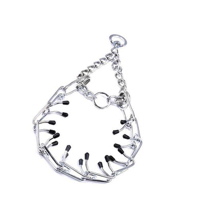 S-Xl Collar Choke Steel Metal Chain Dog Training Adjustable Necklace Sliver - L-3.5