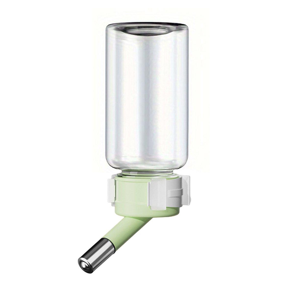 Pet Water Bottle for Hamster Guinea Pig Rabbit Vacuum Drinking Feeder Kettle - 120ml-Green