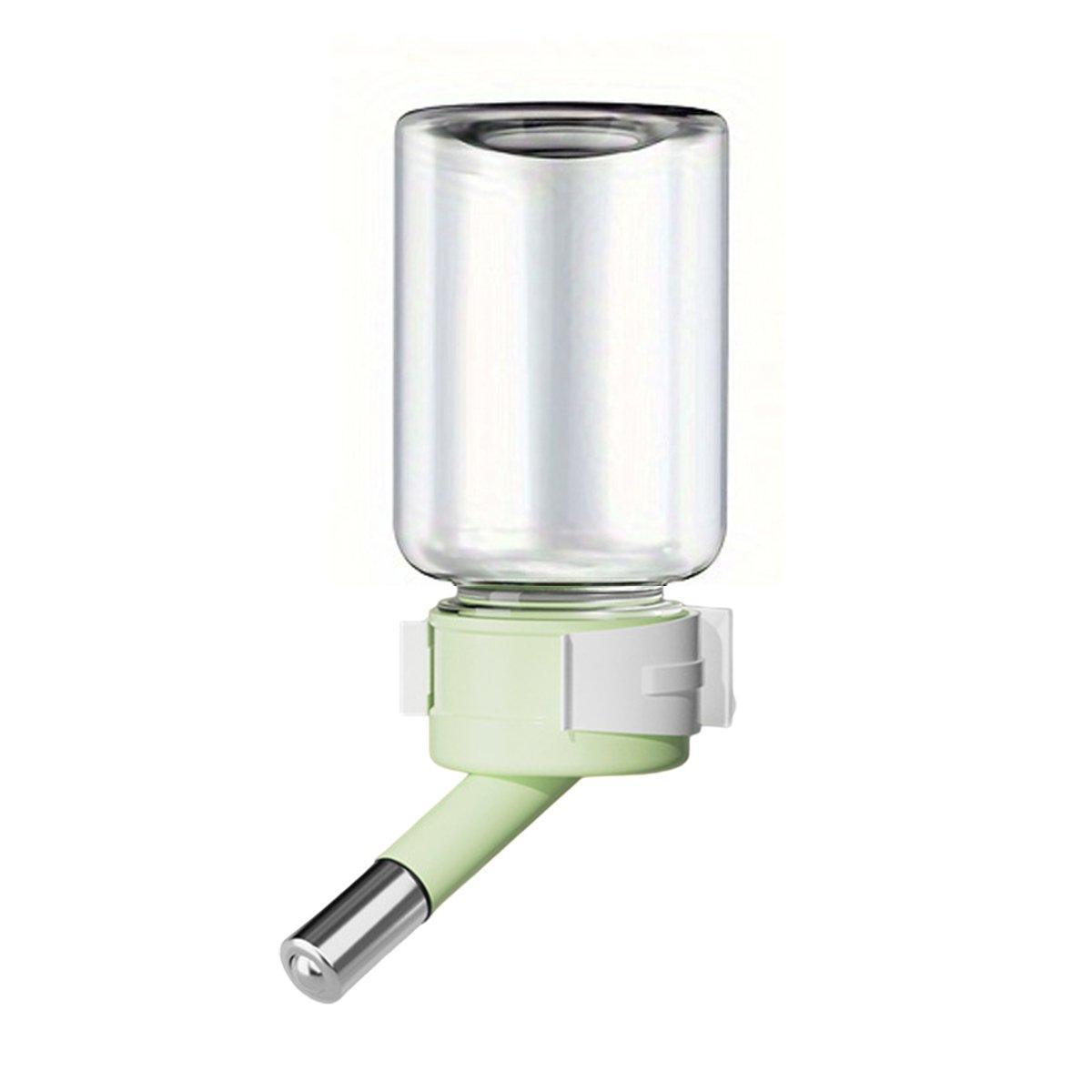 Pet Water Bottle for Hamster Guinea Pig Rabbit Vacuum Drinking Feeder Kettle - 120ml-Pink