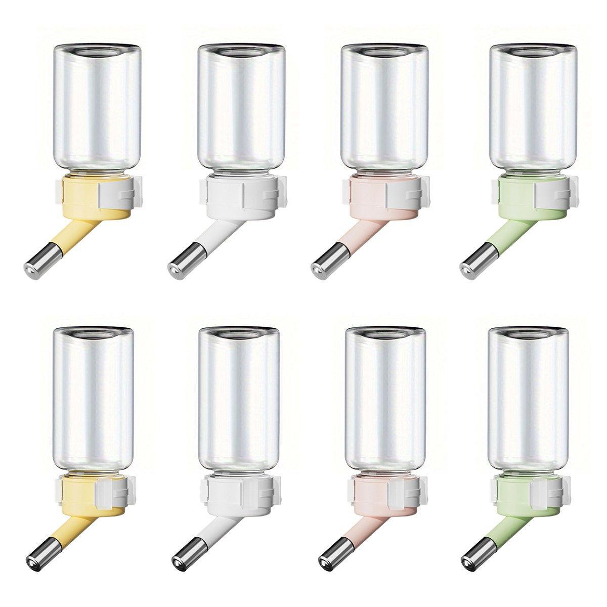 Pet Water Bottle for Hamster Guinea Pig Rabbit Vacuum Drinking Feeder Kettle - 80ml-White