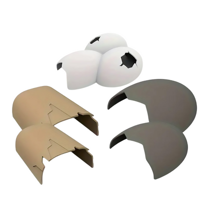 Reptile Hideout Plastic Cave Decorative Shelter for Lizard Snake Spider Habitat - Tree Pattern Set of 2