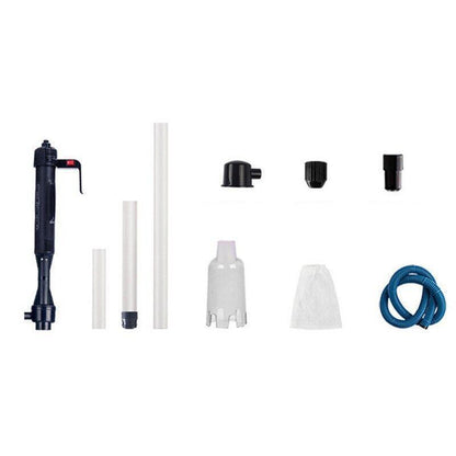 Battery Powered Aquarium Gravel Cleaner with Adjustable Siphon and Filter Bag