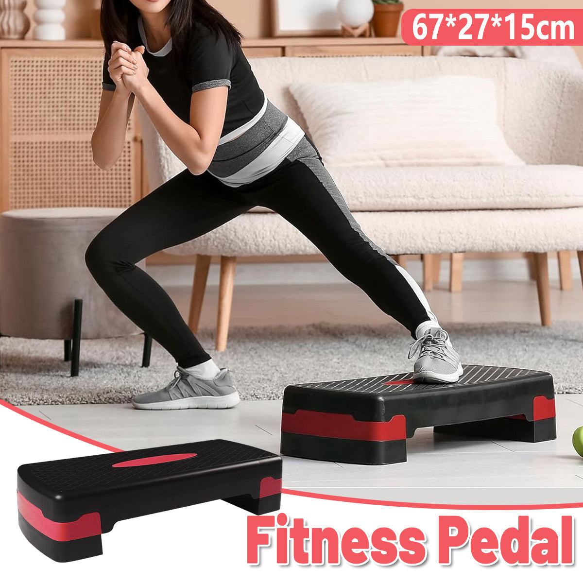 Fitness Step Platform Small Aerobic Stepper Exercise Equipment Home Gym Workout