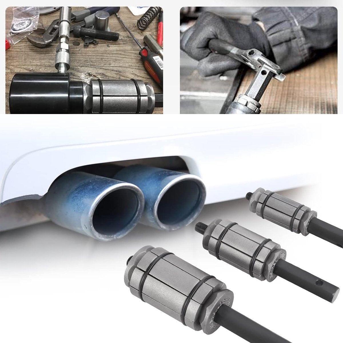 Tail Pipe Expander Set Exhaust Muffler Spreader Dent Remover Tool Kit 3PCS