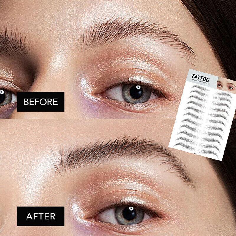 3D Waterproof Eyebrow Tattoo Sticker Hair-Like Natural Brows for Sparse Eyebrows - E10