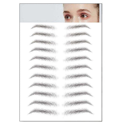 3D Waterproof Eyebrow Tattoo Sticker Hair-Like Natural Brows for Sparse Eyebrows - E10