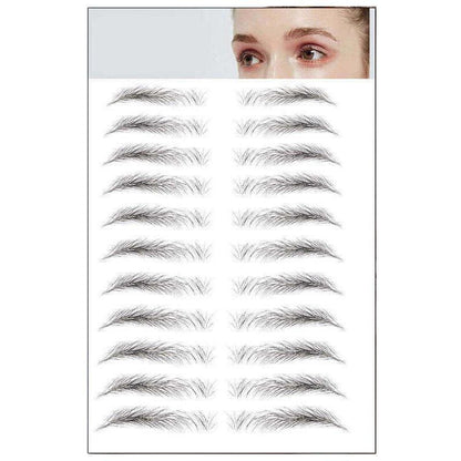 3D Waterproof Eyebrow Tattoo Sticker Hair-Like Natural Brows for Sparse Eyebrows - E10