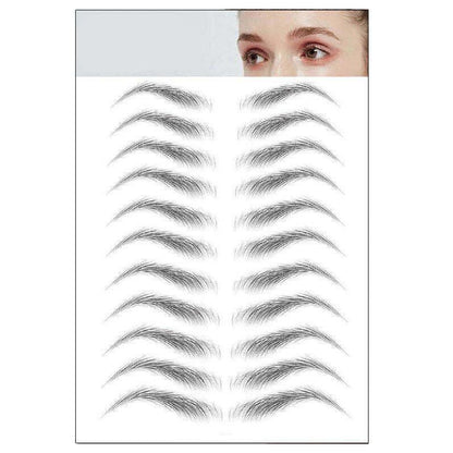 3D Waterproof Eyebrow Tattoo Sticker Hair-Like Natural Brows for Sparse Eyebrows - E10