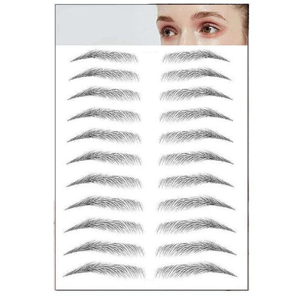 3D Waterproof Eyebrow Tattoo Sticker Hair-Like Natural Brows for Sparse Eyebrows - E10