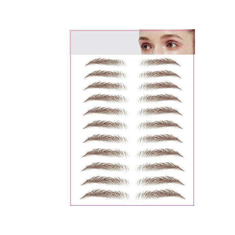 3D Waterproof Eyebrow Tattoo Sticker Hair-Like Natural Brows for Sparse Eyebrows - E10