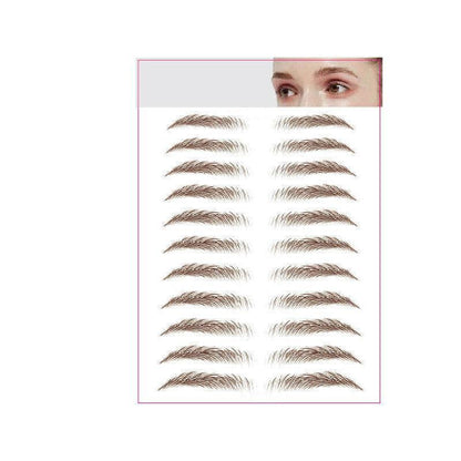 3D Waterproof Eyebrow Tattoo Sticker Hair-Like Natural Brows for Sparse Eyebrows - E10