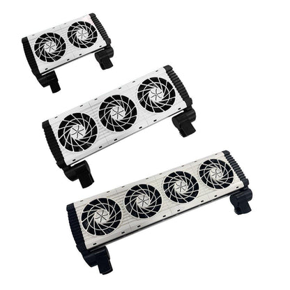 Mini Aquarium Cooling Fan for Fish Shrimp Tanks Quiet Temperature Control - Four head