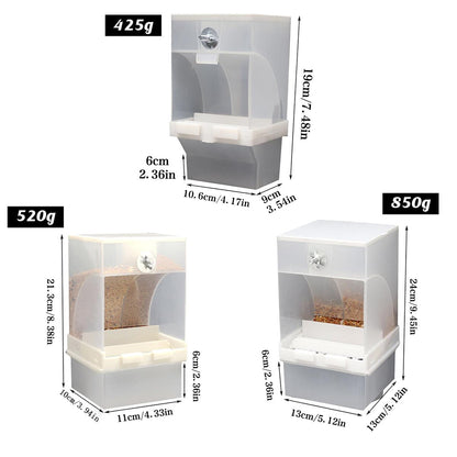 1 pc Automatic Bird Feeder Bird Feeder Cage Accessories Automatic Feed Cage - 520g