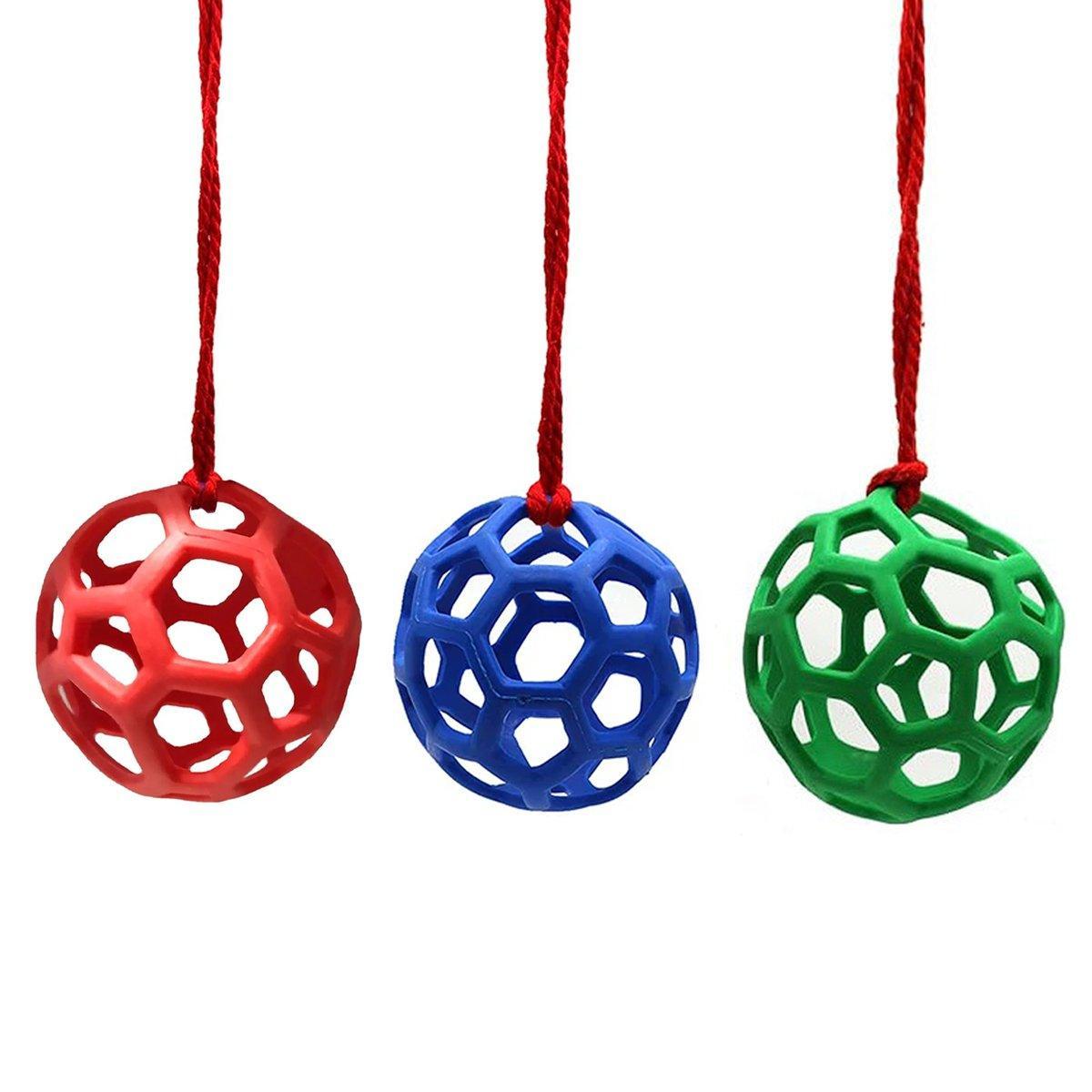 Hanging Hay Feeders Stable Feed Polo Feeding Balls Toy for Horses and Livestock - Blue