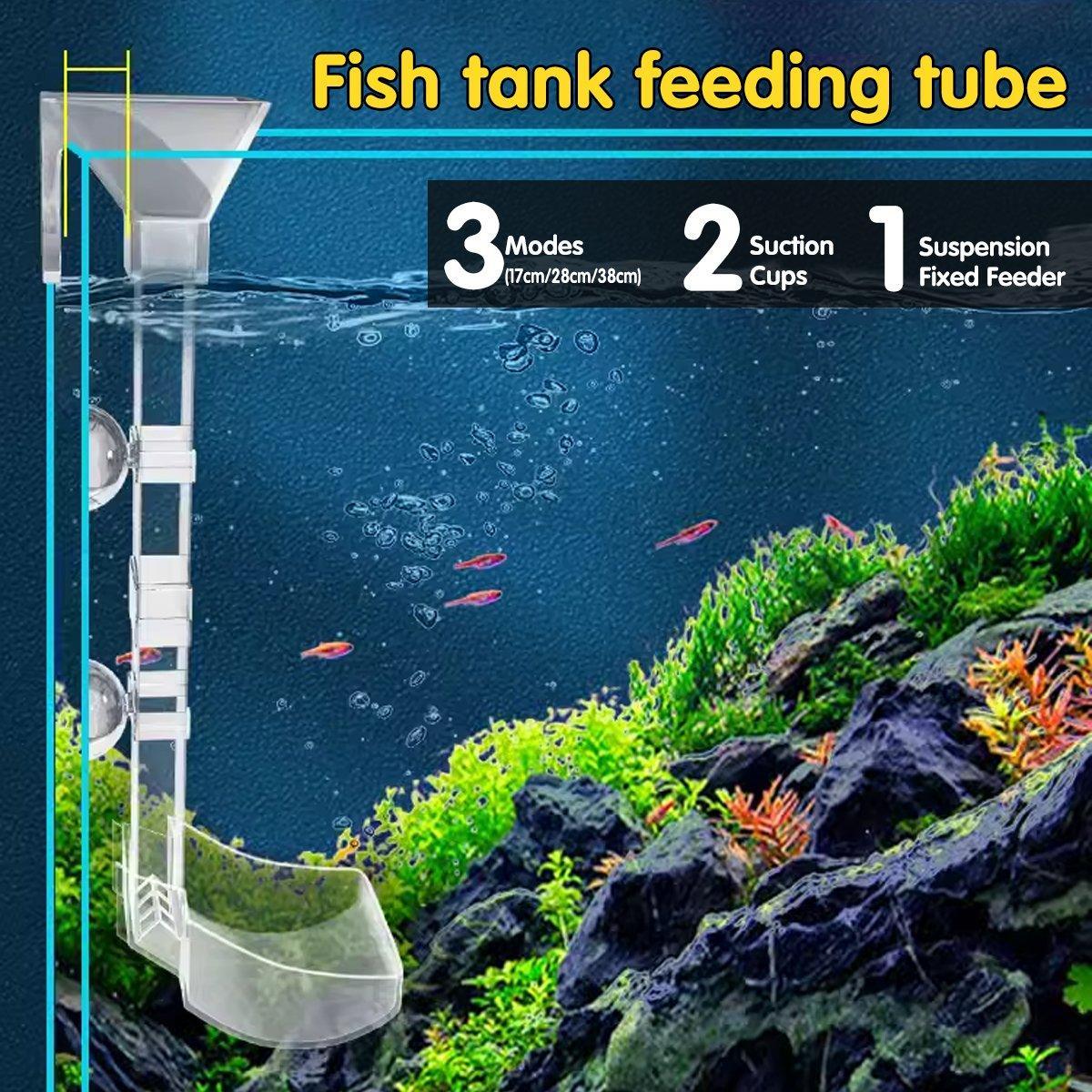 Aquarium Feeding Tube Multifunctional Fish Tank Floating Feeding Ring Shrimp Feeder