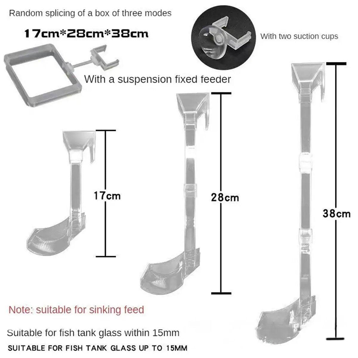 Aquarium Feeding Tube Multifunctional Fish Tank Floating Feeding Ring Shrimp Feeder