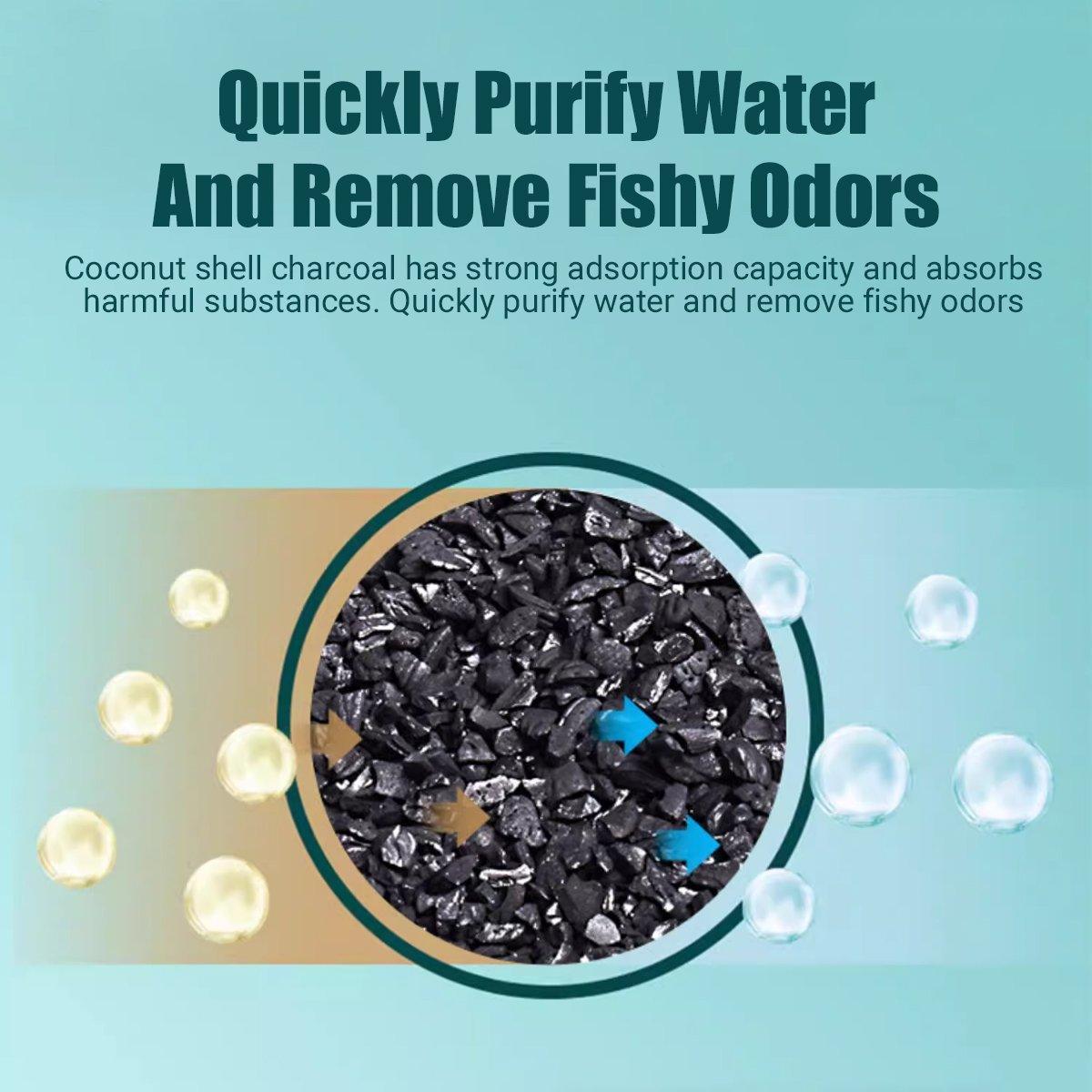 Premium Aquarium Filter Media Activated Carbon Water Filtration for Fish Tanks