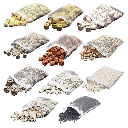 500g Fish Tank Water Filter Media Aquarium Filtration Material Sponge Pad - Nano Ring