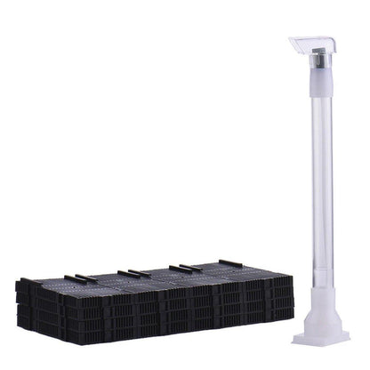 Aquarium Undergravel Filtration System 16pcs Set Underwater Fish Tank Filter Kit