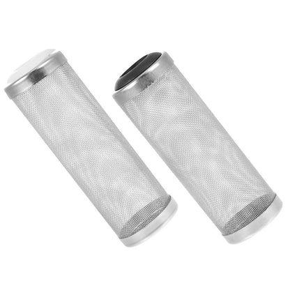 4x Stainless Steel Shrimp Filter Guard Aquarium Intake Protector Fish Safe Mesh - White-4PCS (12mm)