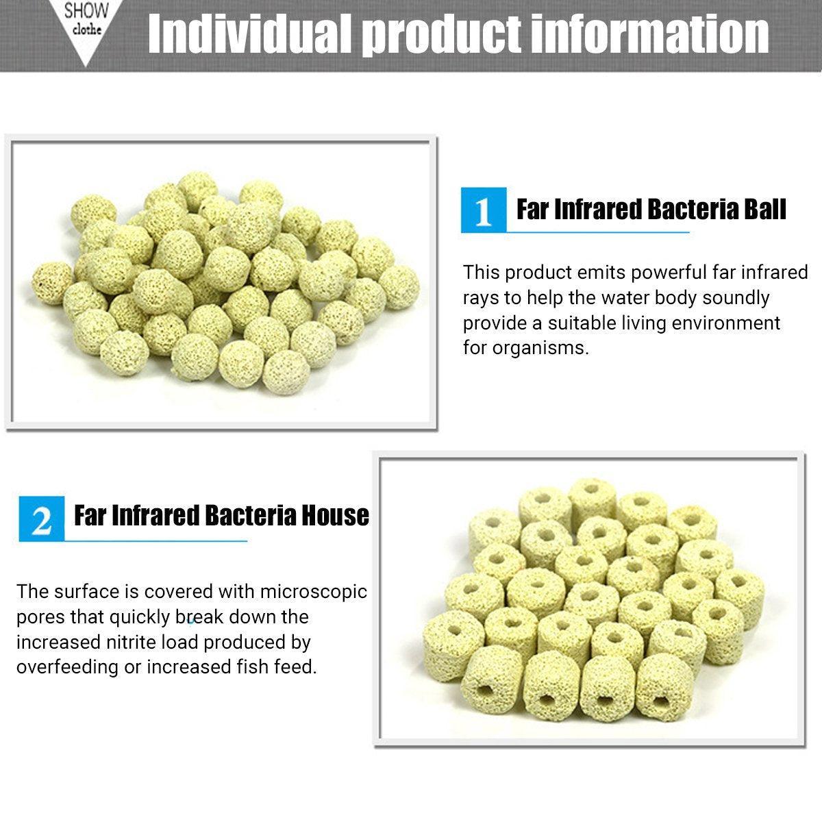 500g Fish Tank Water Filter Media Aquarium Filtration Material Sponge Pad - Ammonia Absorbing Stone