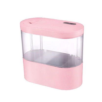 Mini Self-Circulating Desktop Fish Tank Eco-Friendly Creative Aquarium for Home - Pink