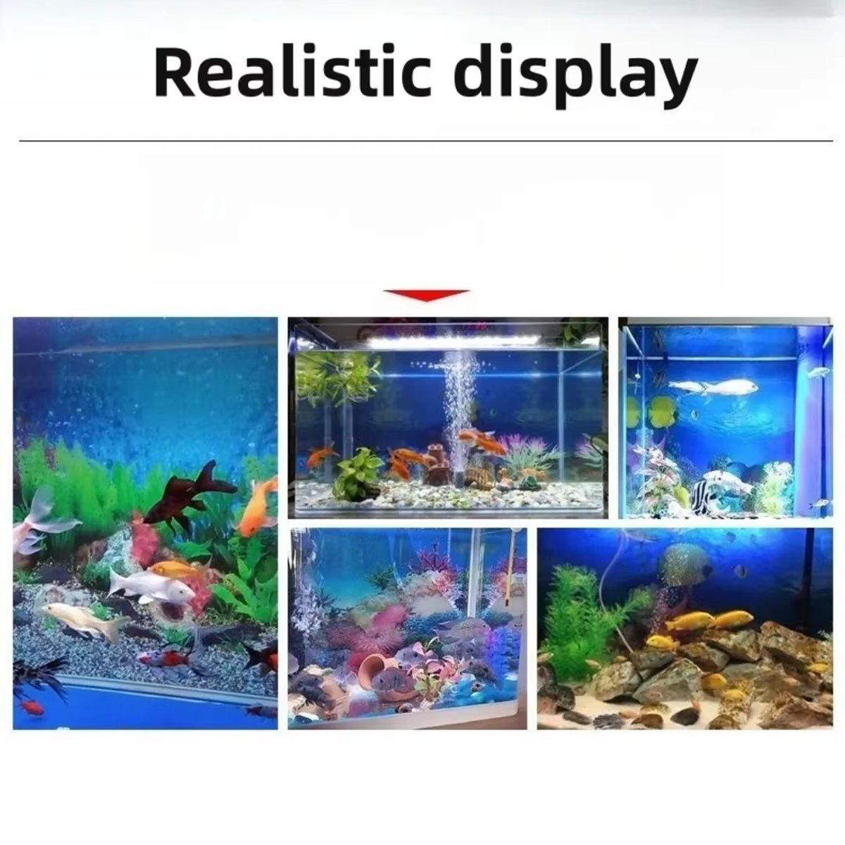 Aquarium Background Fish Tank Wallpaper Double Sided Decoration Sticker Paper - H-40cmx62cm