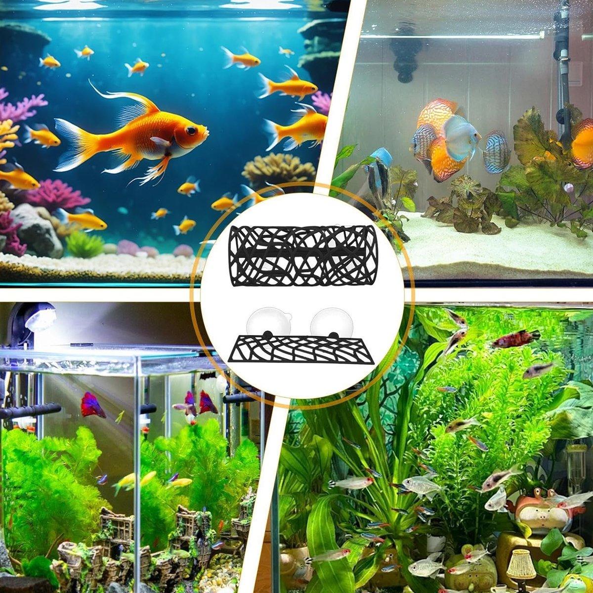 Aquarium Fish Resting Tunnel Hiding House for Betta Shrimp Small Fish Tank Decor - White