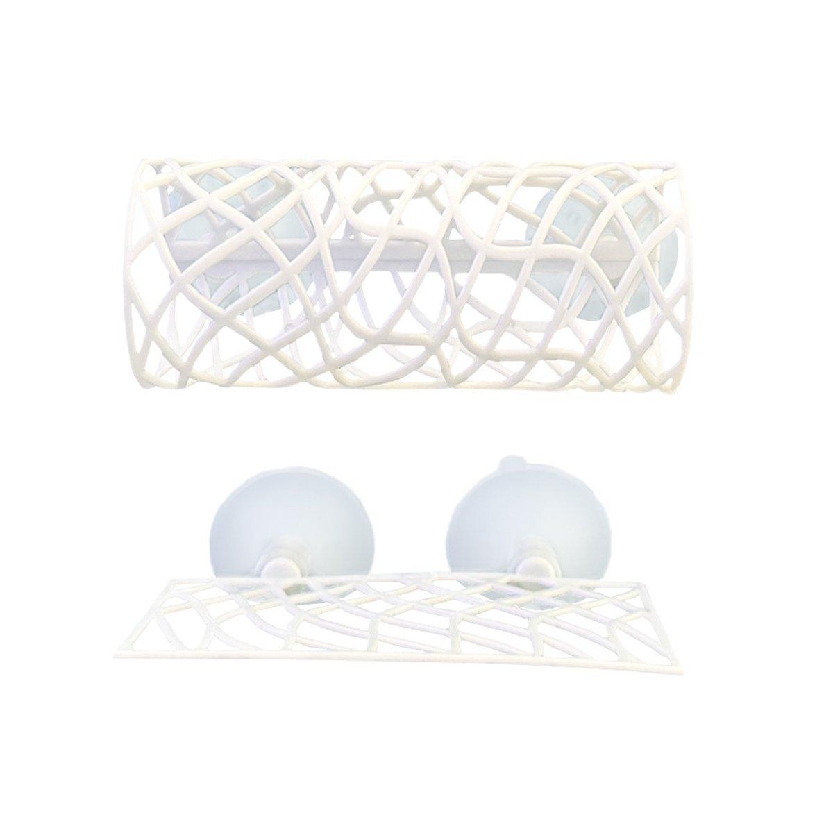 Aquarium Fish Resting Tunnel Hiding House for Betta Shrimp Small Fish Tank Decor - White