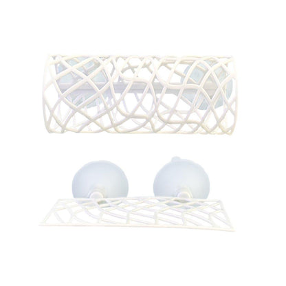 Aquarium Fish Resting Tunnel Hiding House for Betta Shrimp Small Fish Tank Decor - White