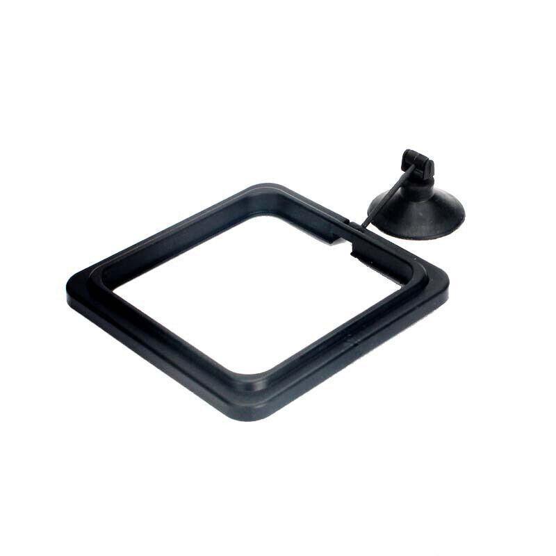 Fish Feeding Ring Aquarium Fish Tank Feeder Floating Fish Food Feeder Fish Food Black - Black Square